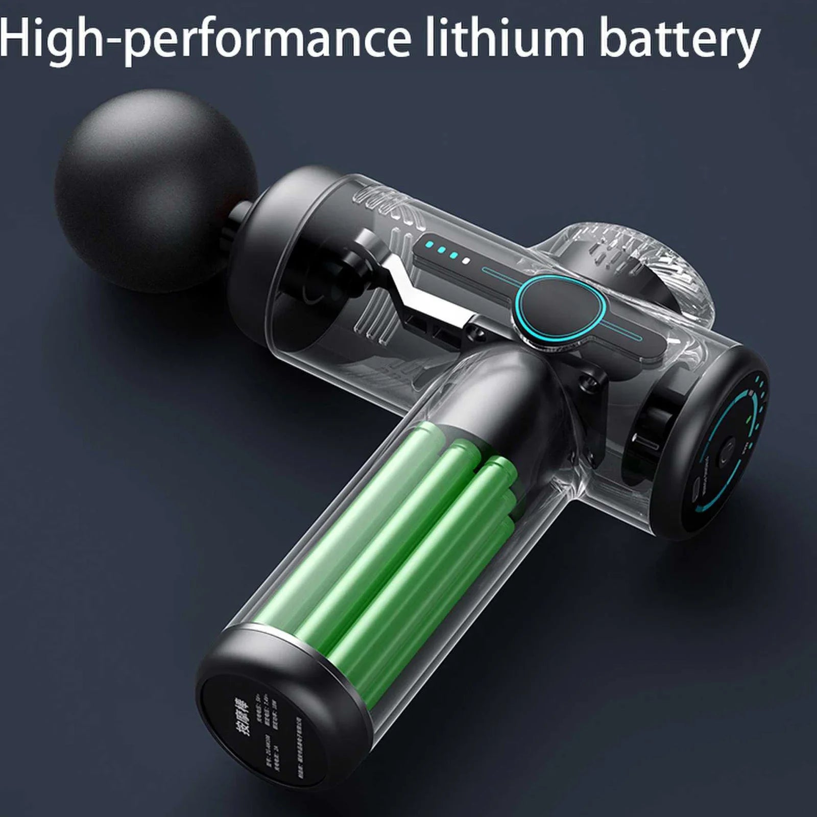 Home Fascia Gun Muscle Relaxation Massage Device Deep Tissue Massage Gun Adjustable Speeds 6 Detachable Massage Heads