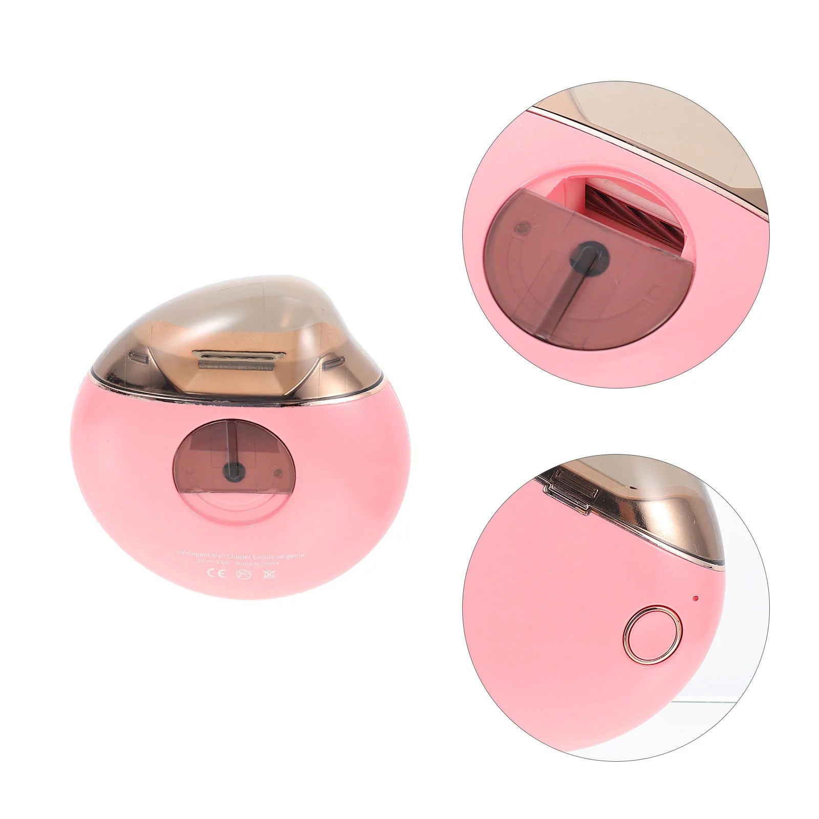 1Set Electric Nail Trimmer Safe Durable Portable Nail Care Tool Kit with Replacement Heads for Adults